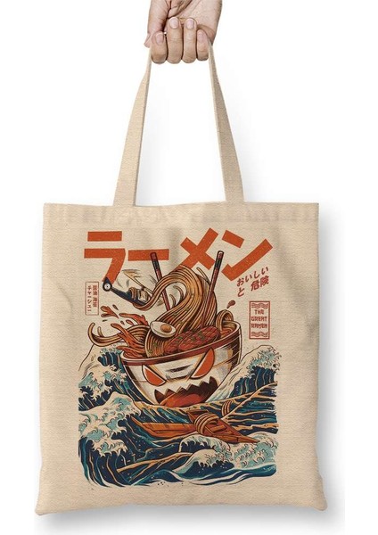 The Great Ramen Off Kanagawa Bez Çanta Uzun Saplı