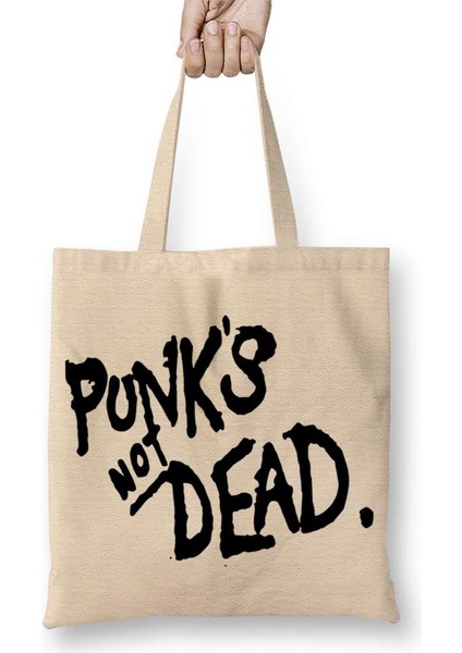 Punks Not Dead Bez Çanta Uzun Saplı