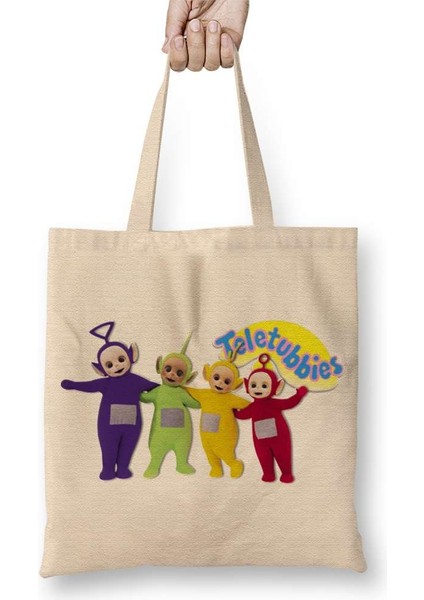 The Teletubbies 04 Bez Çanta Uzun Saplı