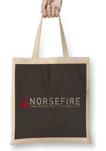 Red Norsefire V For Vendetta Bez Çanta Uzun Saplı