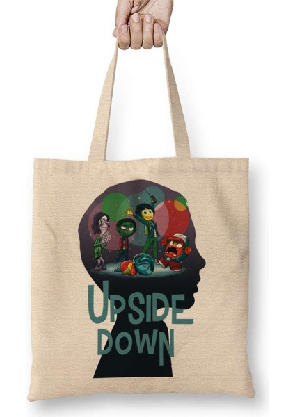 Stranger Things Upside Down Bez Çanta Uzun Saplı