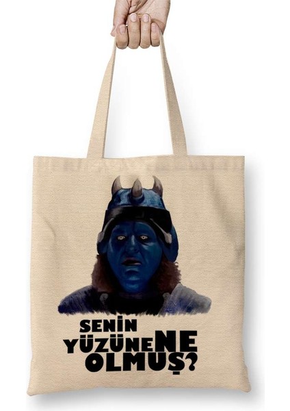 Gora Senin Yüzüne Ne Olmuş Bez Çanta Uzun Saplı