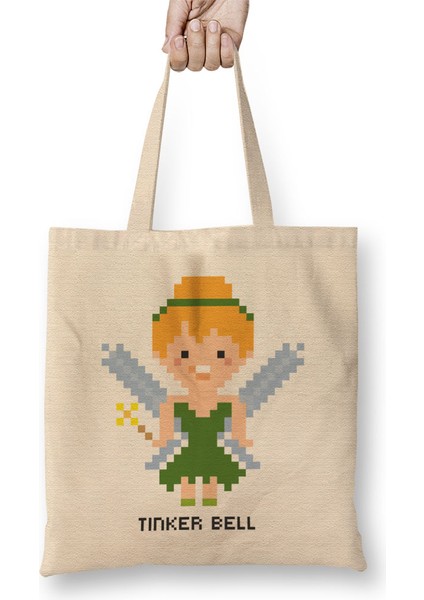 Tinker Bell Pixel Character Bez Çanta Uzun Saplı