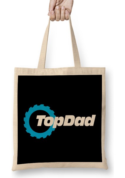 Top Dad Top Gear Logo Bez Çanta Uzun Saplı