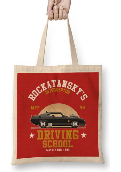 Mad Max Rocktanskys Driving School Bez Çanta Uzun Saplı