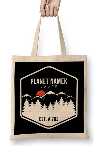 Dragon Ball Z Planet Namek Mountain Range Bez Çanta Uzun Saplı