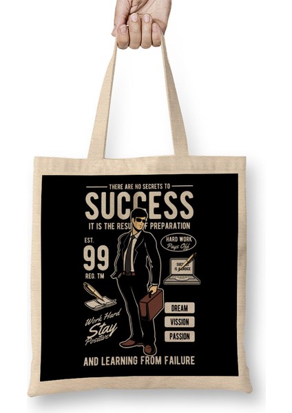 Secrets To Success No Secrets To Success Bez Çanta Uzun Saplı