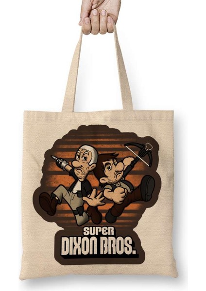 The Walking Dead Super Dixon Bros Bez Çanta Uzun Saplı
