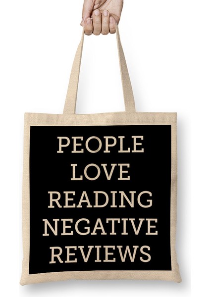 People Love Reading Negative Reviews Bez Çanta Uzun Saplı