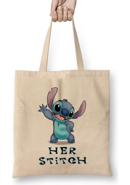 Lilo And Stitch Her Stitch Bez Çanta Uzun Saplı
