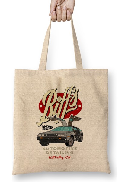 Back To The Future Outatime License Plate Bez Çanta Uzun Saplı