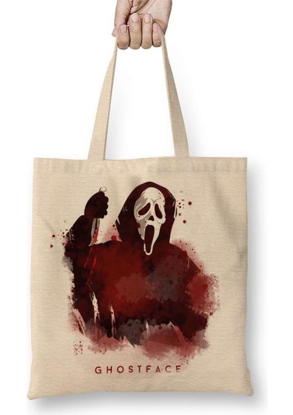 Scream Ghost Face Bez Çanta Uzun Saplı