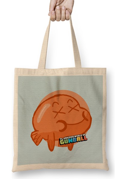 Amazing World Of Gumball Darwin Fan Art Bez Çanta Uzun Saplı