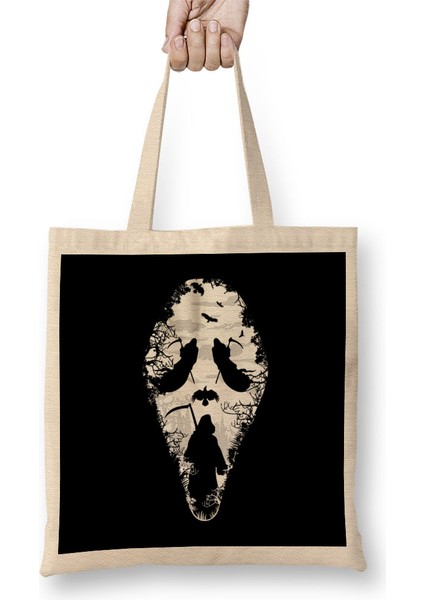 Scream Reaper Mask Bez Çanta Uzun Saplı