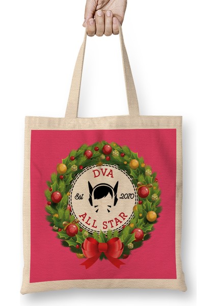 Christmas All Star Overwatch Dva Wreath Bez Çanta Uzun Saplı
