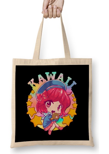 Kawaii Cute Anime Girl Japanese Manga Bez Çanta Uzun Saplı