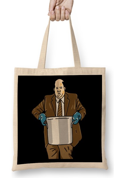 Kevin Malone Famous Chili The Office Kevin The Office Chili Bez Çanta Uzun Saplı