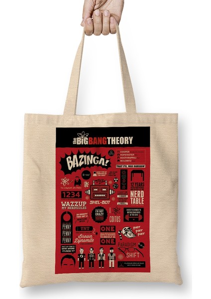 The Big Bang Theory Bez Çanta Uzun Saplı