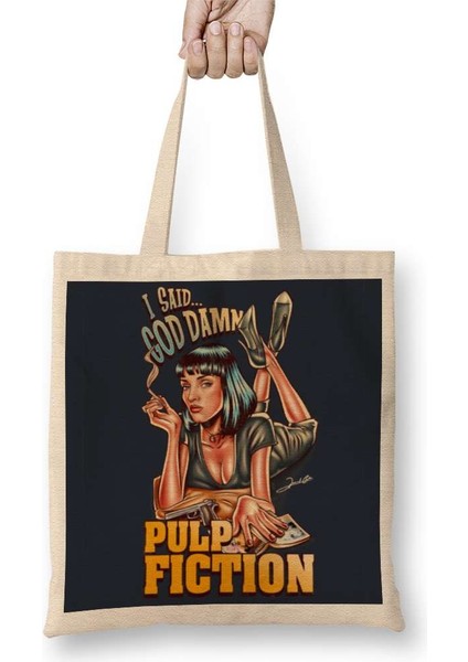 Pulp Fiction I Said Goddamn Bez Çanta Uzun Saplı