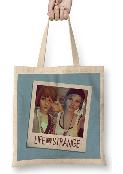Max And Chloe Selfie- Life Is Strange Bez Çanta Uzun Saplı