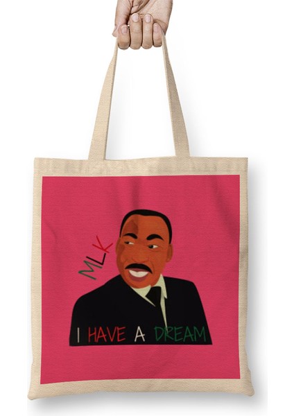 Martin Luther King Bez Çanta Uzun Saplı