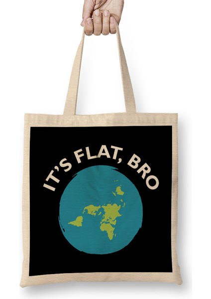 It's Called A Sea Level Not A Sea Curve Flat Earth Bez Çanta Uzun Saplı