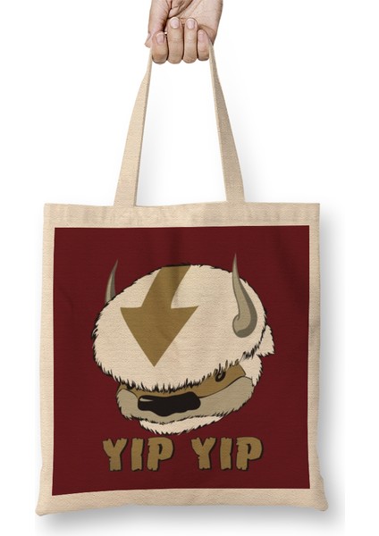 Avatar Appa Yip Yip 01 Bez Çanta Uzun Saplı