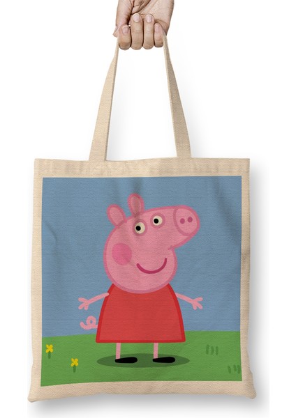 Peppa Pig 06 Bez Çanta Uzun Saplı