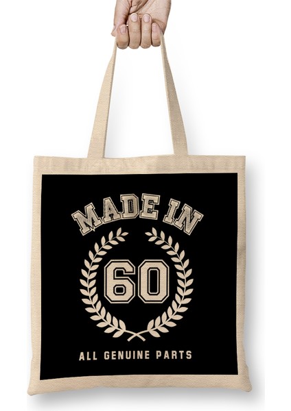 1960 Made In 60 All Genuine Parts Bez Çanta Uzun Saplı