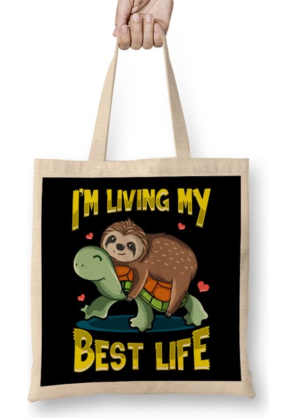 Cute I'm Not Short I'm Just Down To Earth Owl Pun Bez Çanta Uzun Saplı
