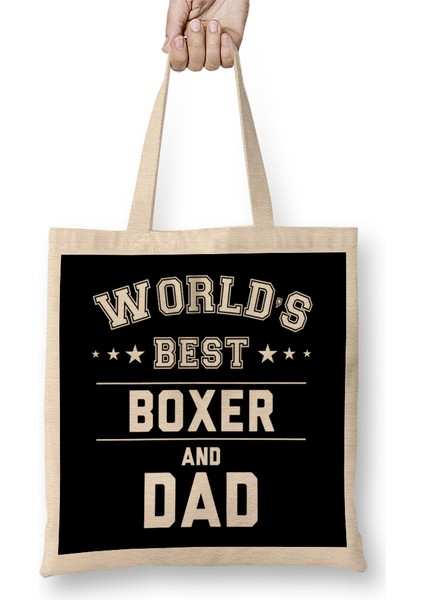 Fathers Day World's Best Brewer And Dad Bez Çanta Uzun Saplı