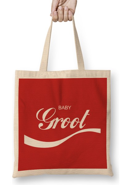 Guardians Of The Galaxy Baby Groot Coca Cola Bez Çanta Uzun Saplı