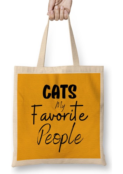 Cat Lover Gifts For Women Men Bez Çanta Uzun Saplı
