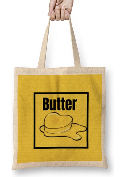 Bts Army Butter Bts Army Gıft Bez Çanta Uzun Saplı
