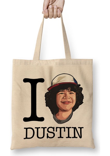 Stranger Things I Love Dustin Bez Çanta Uzun Saplı