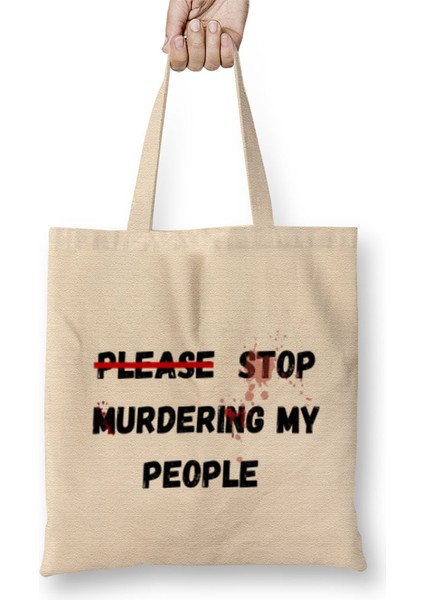 Please Stop Murderıng My People Ma’khia Bryant Bez Çanta Uzun Saplı