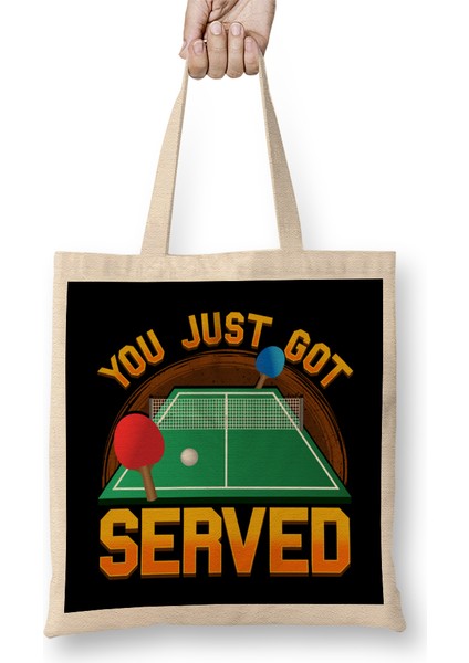 You Just Got Served Ping Pong Serve Table Tennis Bez Çanta Uzun Saplı