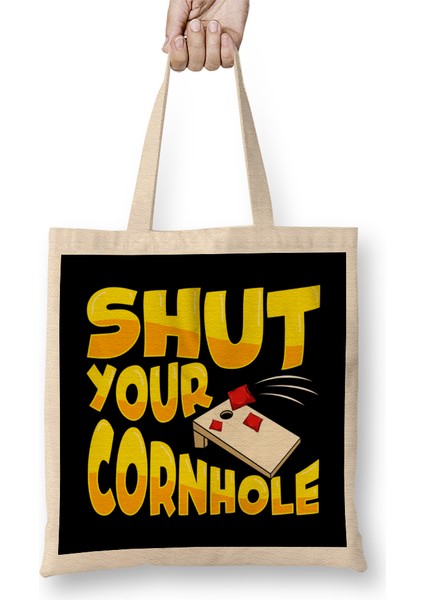 You Shuck At Cornhole Cute & Funny Shut Your Cornhole Bean Bag Tossing Bez Çanta Uzun Saplı