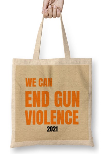 Wear Orange We Can End Gun Violence 2021 Bez Çanta Uzun Saplı