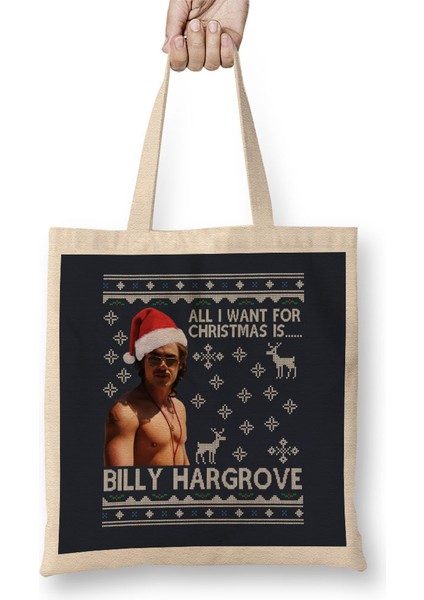 Stranger Things Billy Hargrove Christmas Wish Bez Çanta Uzun Saplı
