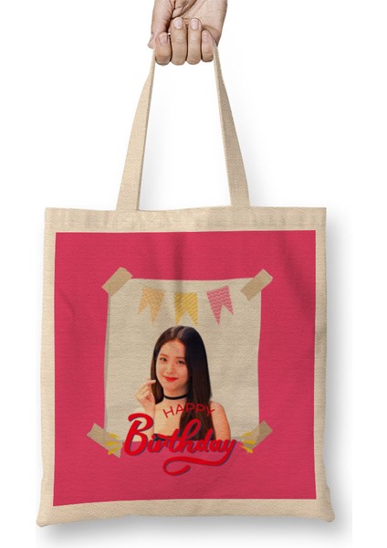 Happy Birthday Jisoo Blackpink 2022 Bez Çanta Uzun Saplı