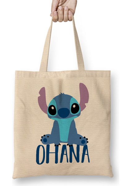 Lilo And Stitch Stitch Ohana Bez Çanta Uzun Saplı