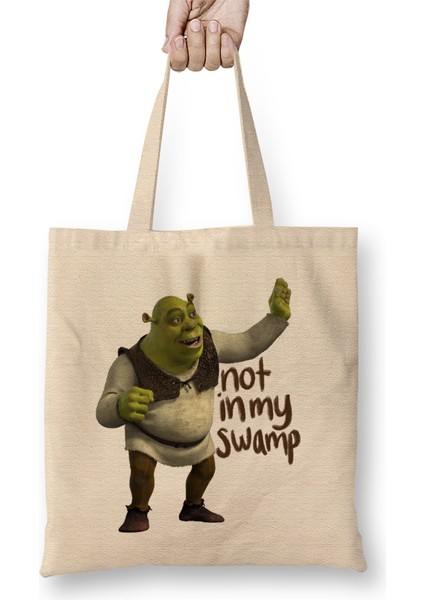 Shrek Is Love Shrek Is Life Bez Çanta Uzun Saplı