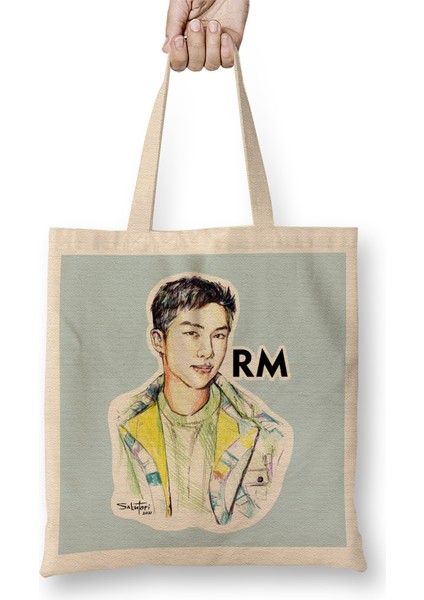 Bts Rm Bts Little Wishes Bez Çanta Uzun Saplı