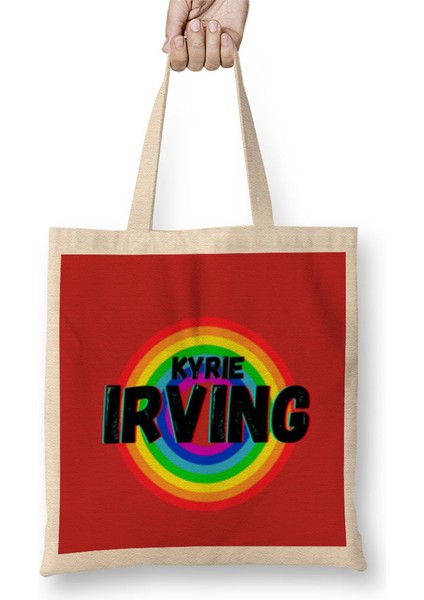 Kyrie Irving - Basketball Gifts Vintage Retro Rainbow Quotes For Boys And Dad Bez Çanta Uzun Saplı