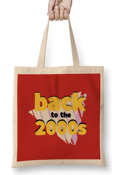 2000S Style Horror Movies - Vintage Retro Style Art Tv Kid Movies Bez Çanta Uzun Saplı