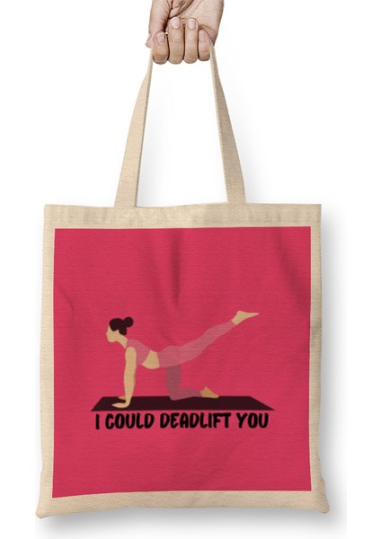 Gym Workout Fitness Lover Motivation Gift Quotes For Women Bez Çanta Uzun Saplı