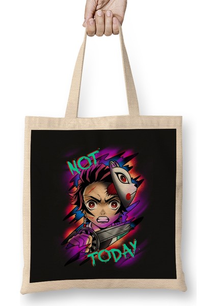 Demon Slayer Not Today Bez Çanta Uzun Saplı