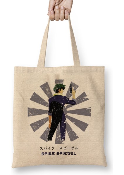Spike Spiegel Retro Japanese Cowboy Bebop Bez Çanta Uzun Saplı