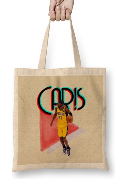 Caris Levert Vintage Art - Legend Basketball Gift Bez Çanta Uzun Saplı